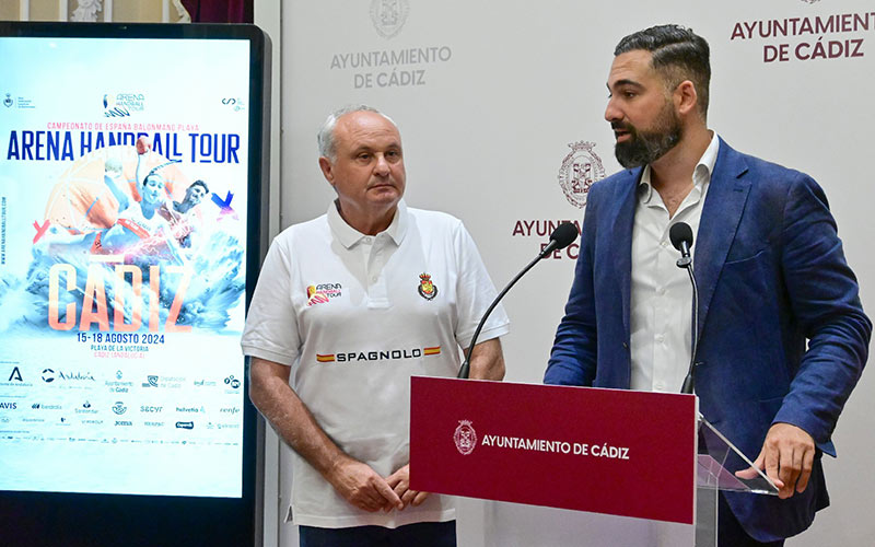 El “mejor” balonmano playa internacional y nacional clausura el Cádiz Arena en la Victoria