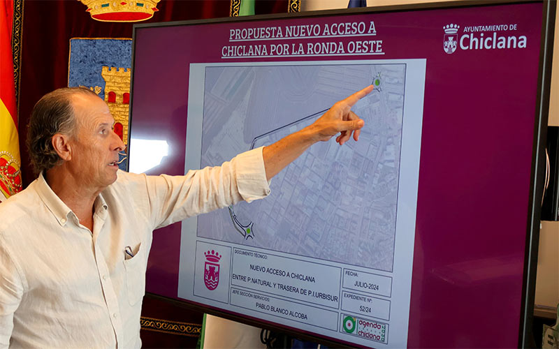 Chiclana insiste en exigir a la Junta la ejecución de la Ronda Oeste con una nueva propuesta recortada que baja el coste de 80 a 4 millones
