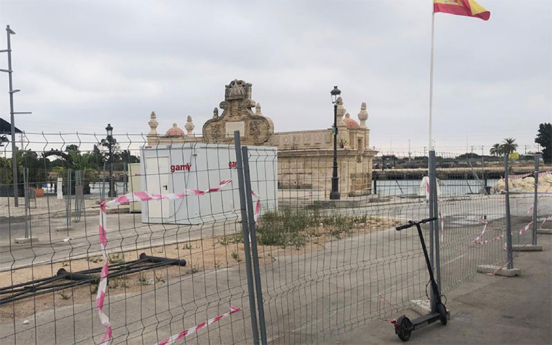 La oposición en El Puerto clama “transparencia” a Beardo sobre la obra de la segunda pasarela peatonal del Guadalete, otra vez paralizada