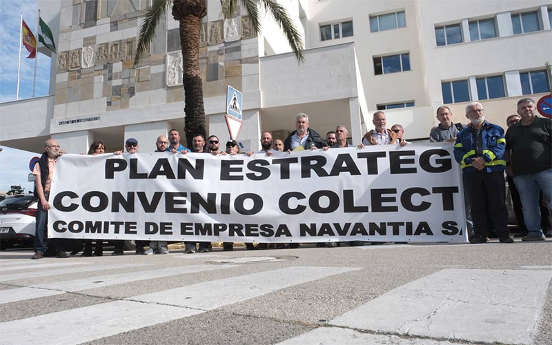 Trabajadores de Navantia en la Bahía de Cádiz exigen a la ministra de Hacienda “desbloquear” la negociación del estancado convenio colectivo