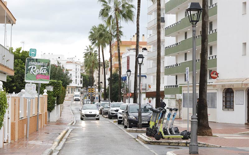 Fondos europeos permitirán “mejorar” el alumbrado en Rota en la avenida de Sevilla en el centro y la avenida Reina Sofía en Costa Ballena
