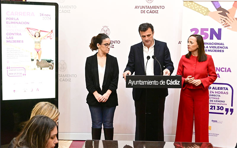“Concienciación, educación y prevención” marcan el 25-N en la ciudad de Cádiz, que volverá a “correr” contra la violencia de género