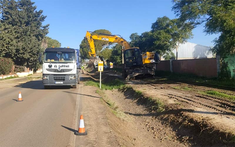 La Diputación confirma el avance de la limpieza de cunetas de la carretera de El Marquesado