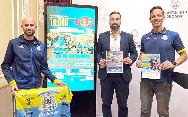 La San Silvestre Gaditana se corre el sábado 28 con hasta 1.300 inscritos y recorrido renovado