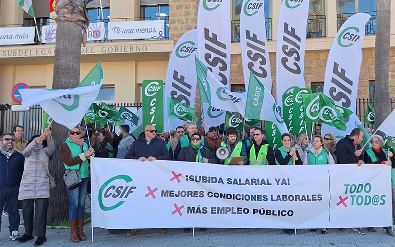 CSIF exige al Gobierno también desde Cádiz una subida para los empleados públicos: “hemos trabajado entre 13 y 18 meses gratis desde 2010”