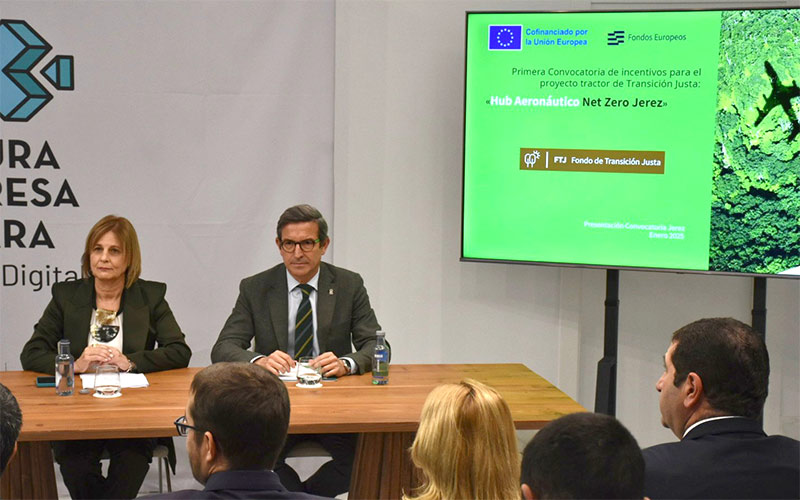 La Junta destina más de 17 millones de euros de fondos europeos a incentivar la llegada a Jerez de actividad industrial de aviación sostenible