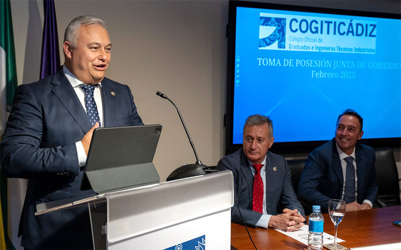 Villero inicia su quinto mandato como decano de los ingenieros técnicos industriales de Cádiz