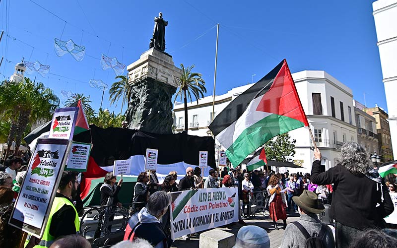 Cádiz se moviliza de nuevo por Palestina, indignada ante los planes “criminales” para Gaza