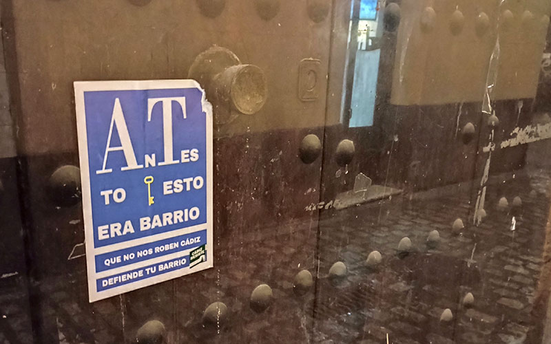 “El alcalde de Cádiz está del lado de la patronal de los apartamentos turísticos si no decreta en la ciudad la moratoria que ya le permite la Junta”