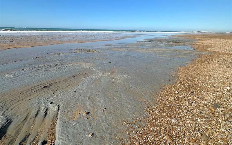 La Junta da luz verde a que la playa de Camposoto se regenere con arena del próximo dragado de la canal de acceso a Sancti Petri