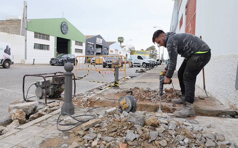 En marcha las demandadas obras de mejora y modernización del polígono Villa de Rota