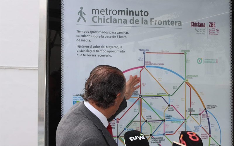 El metrominuto de Chiclana invita ya a caminar a vecinos y turistas; y tendrá su versión ‘costa’