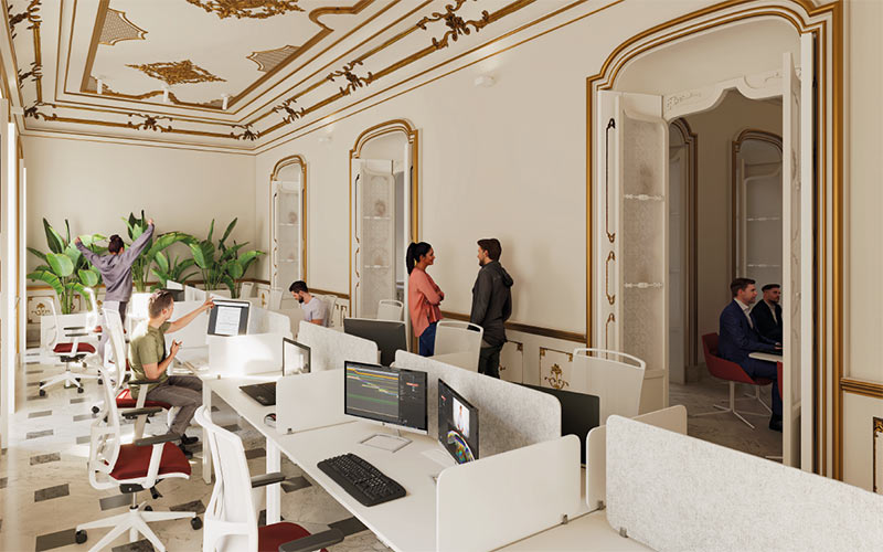 El vivero empresarial que “adaptará” al siglo XXI una finca del XVIII de Cádiz, una realidad virtual