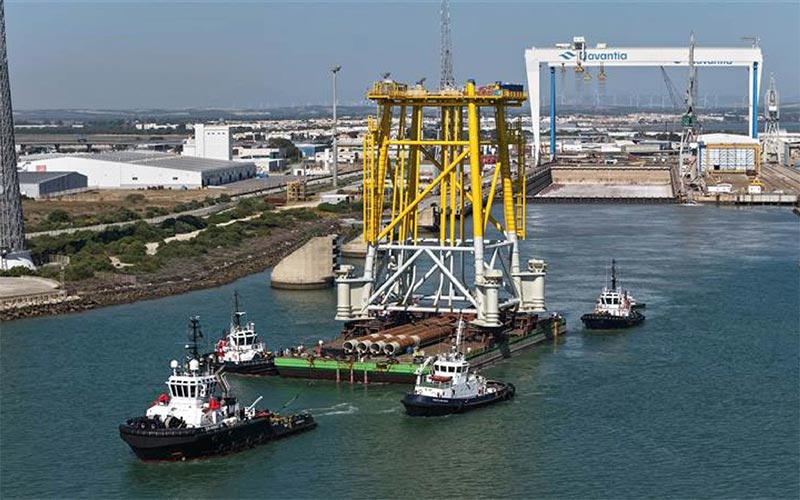 Una segunda jacket de subestación para Ocean Winds, desde Puerto Real a aguas francesas