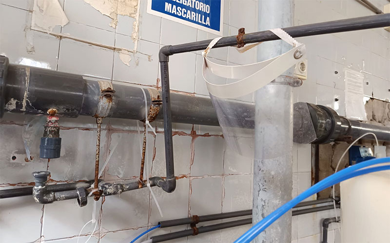 Grave deterioro en el sistema de agua del Hospital de Jerez: “al borde del colapso”
