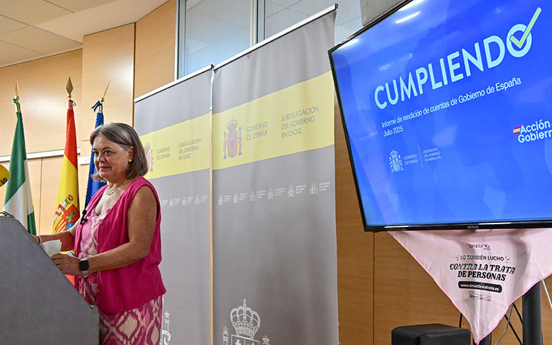 La subdelegada reivindica la gestión del Gobierno de España: “con Pedro Sánchez está mejorando la calidad de vida de los gaditanos”
