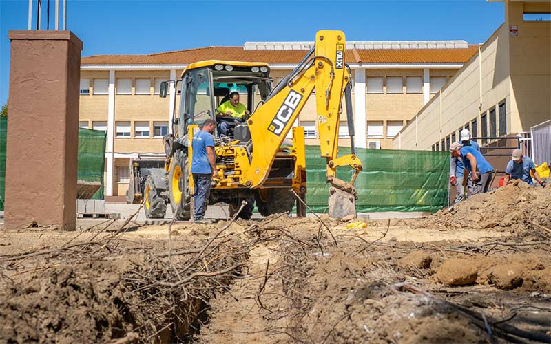 Un primer trimestre de obras en el CEIP La Constitución buscando no alterar el curso