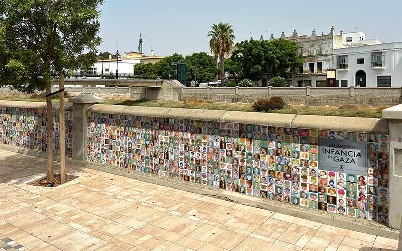Un mural comunitario en la Alameda del Río de Chiclana recordará a los niños de Gaza asesinados por el Estado genocida de Israel