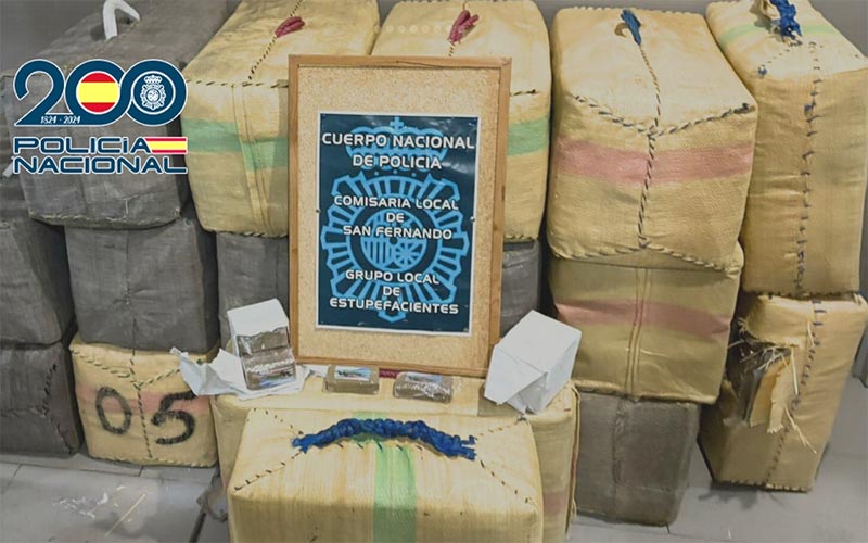 Incautados 727 kilos de hachís en Gallineras