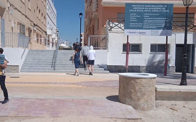Cruce de versiones en Rota por los aliviaderos: el alcalde niega vertidos fecales al mar, pero Equo cuestiona que solo se evacúe agua de lluvia