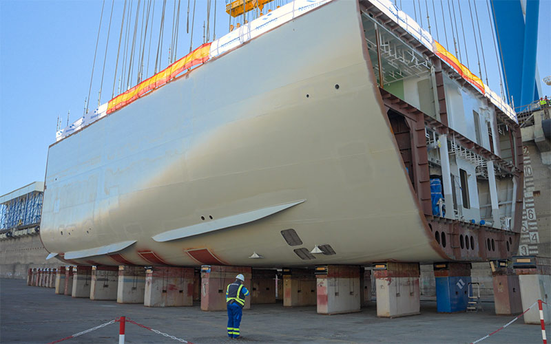 El astillero de Puerto Real avanza en el futuro BAM-IS para la Armada con la puesta de quilla