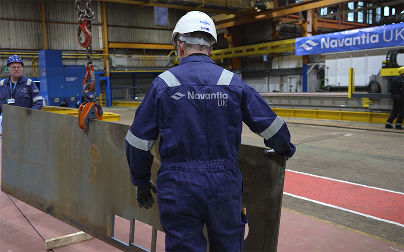 Navantia inicia la construcción de buques para la Royal Navy, con carga de trabajo para Matagorda