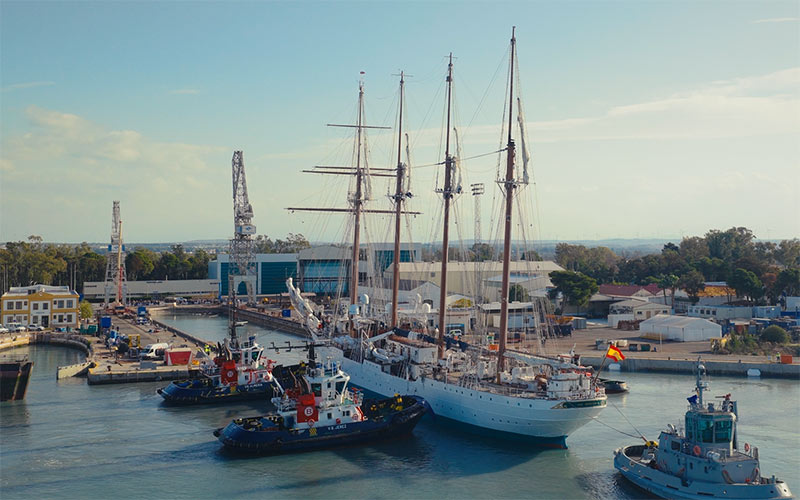 Navantia San Fernando concluye las obras singulares del Elcano ante su próximo centenario