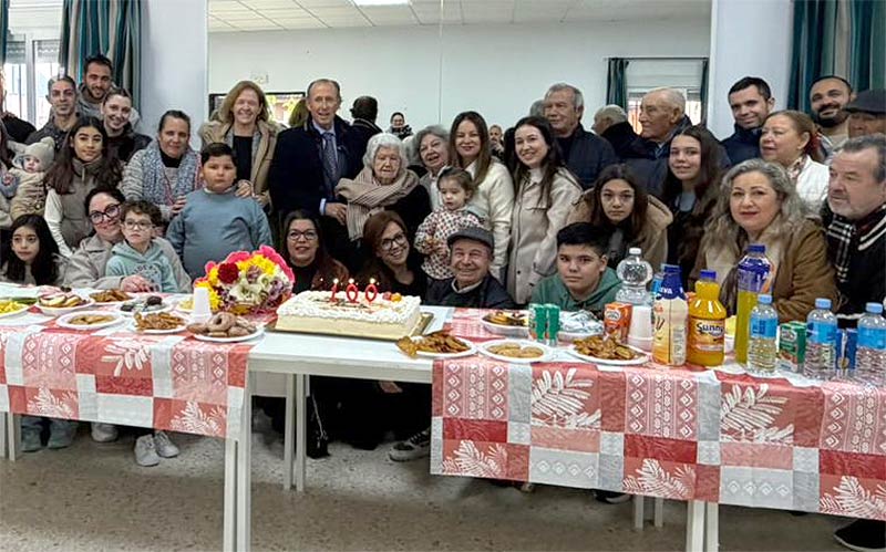 Otra chiclanera centenaria: Rosario Ariza Aragón, con siete hijos, 19 nietos y 20 biznietos