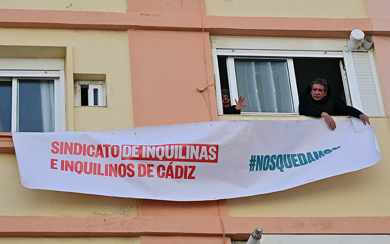 Organización y resistencia: suspendido en Cádiz de nuevo el desahucio de Marisol y Juan Antonio