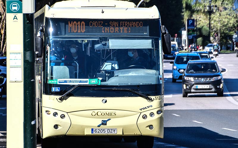 El autobús metropolitano en la Bahía de Cádiz alcanza cifras récord: 5,5 millones de viajeros