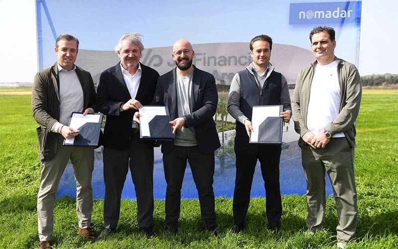 El estadio multiusos sobre el que pivota el proyecto Sportech del Cádiz CF en suelos de El Puerto se bautizará como JP Financial Arena