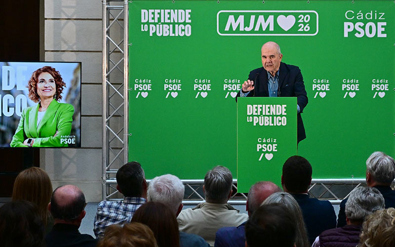Pistoletazo a la campaña del 17-M desde Cádiz: el PP vende “gestión y estabilidad” pero el PSOE y las izquierdas solo ven lo público maltratado