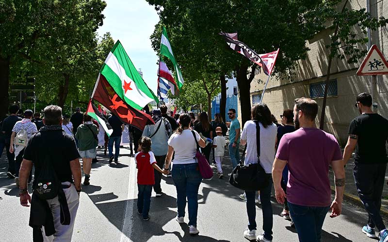 Cádiz marcha por separado otro Primero de Mayo: el 17-M, la defensa de lo público, la precariedad y la represión laboral, de fondo