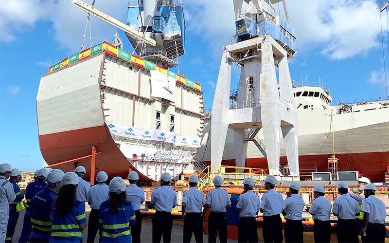 El astillero de Navantia San Fernando pone la quilla de la séptima corbeta para Arabia Saudí