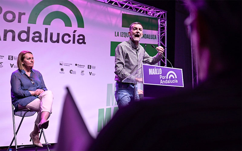 Maíllo: “no estamos aquí para hacer tiktoks virales como esa otra izquierda que ni se ha unido ni quiere gobernar; Por Andalucía se moja”