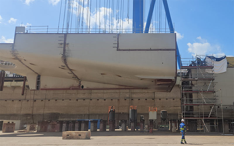 La construcción del BAM-IS en el astillero de Puerto Real avanza “según la planificación”