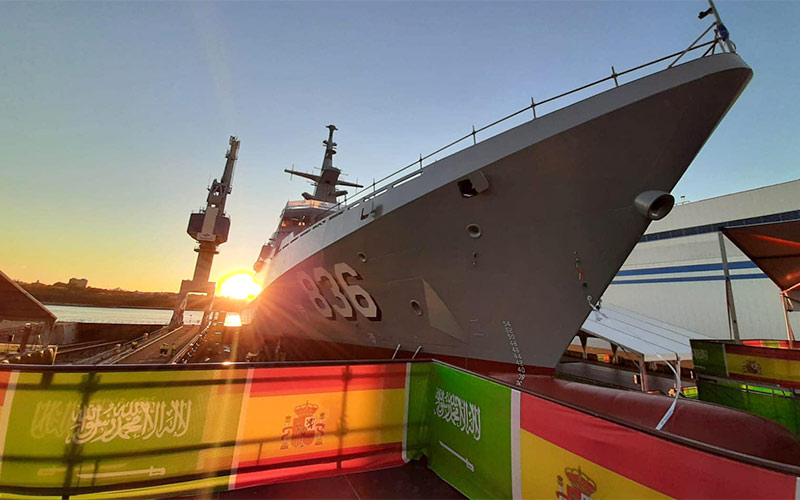 Navantia amplía su contrato de mantenimiento de las primeras cinco corbetas entregadas a Arabia Saudí, construidas en San Fernando