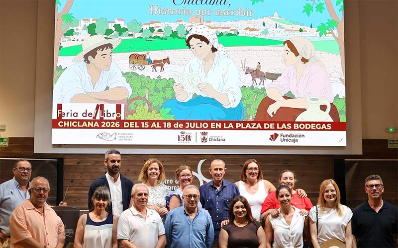Ian Gibson, García Montero y Benítez Reyes, en el cartel de la Feria del Libro de Chiclana 2026
