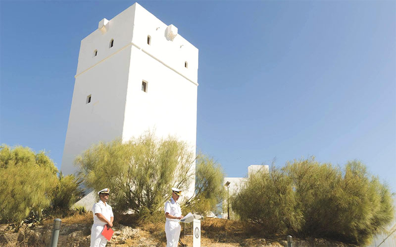 Torre Alta inicia una nueva etapa con un recorrido expositivo en su interior sobre la historia de la Armada en la Bahía de Cádiz
