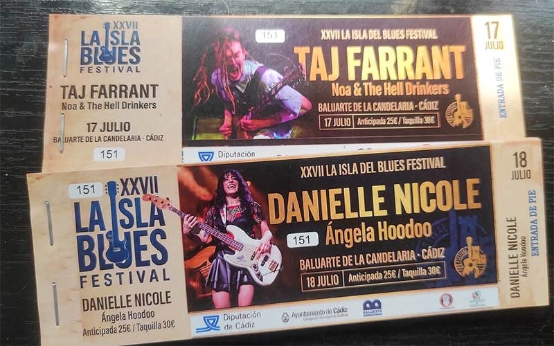 Taj Farrant y Danielle Nicole, en el cartel de La Isla del Blues de este fin de semana en Cádiz