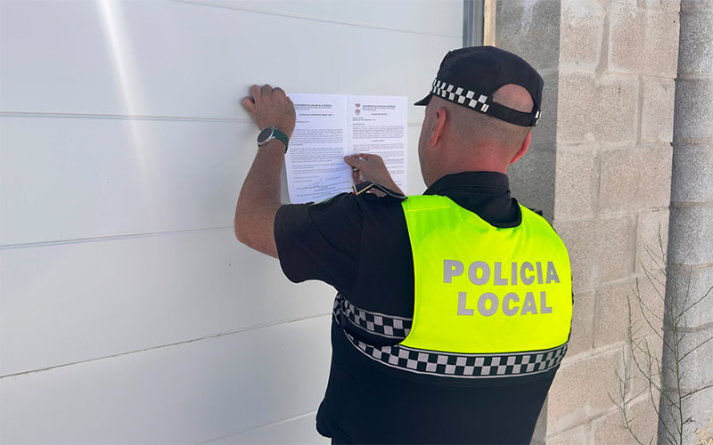 Urbanismo precinta 15 construcciones ilegales en suelo rústico de Chiclana entre enero y junio