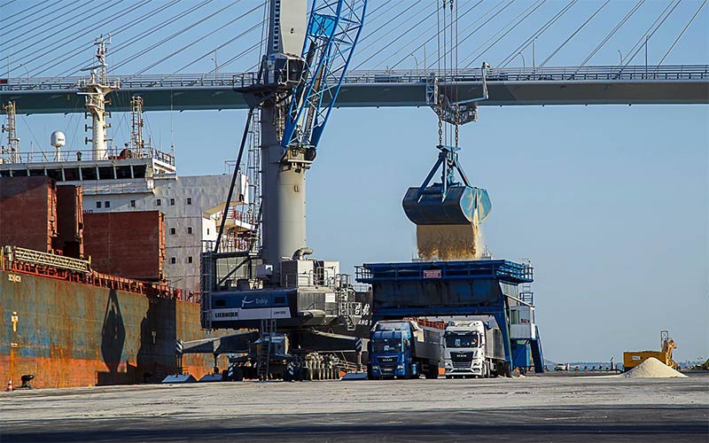 El tráfico total en el Puerto de la Bahía de Cádiz crece un 12,6% gracias los graneles sólidos
