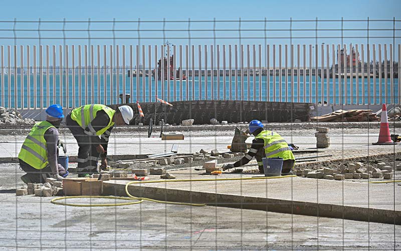 La reurbanización en Cádiz del muelle Ciudad “gana ritmo” tras un invierno complicado