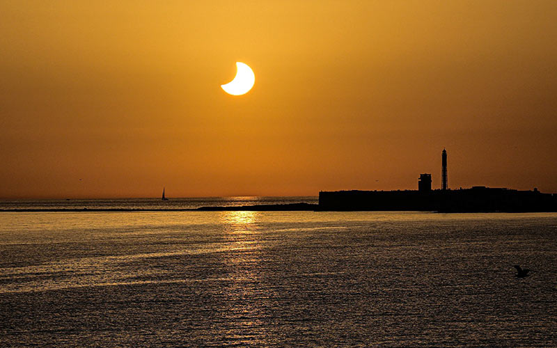 EN FOTOS: Eclipse solar de 2026 desde Cádiz