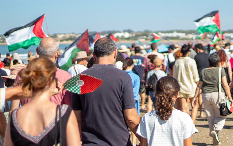Nueva marcha solidaria por Palestina entre Puerto Real y El Puerto: “Israel continúa su genocidio, no podemos permanecer en silencio”