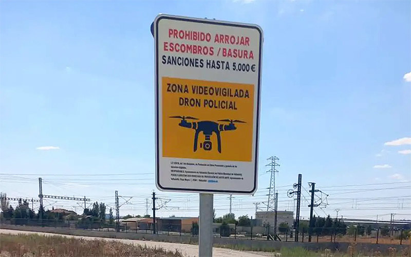 Drones policiales y multas dolorosas contra el vertido incívico de basuras y escombros en Jerez