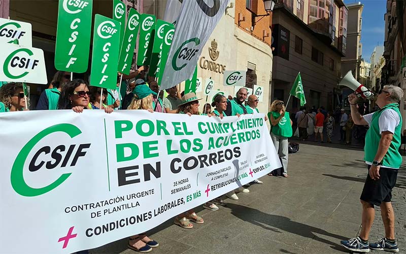 Plantillas bajo mínimos, precariedad y estrés en Correos en Cádiz: CSIF exige revertir la situación