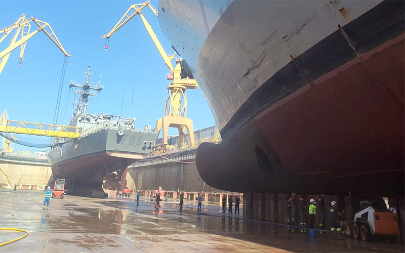 Ocho buques de la Armada pasan ‘la ITV’ por los astilleros de Cádiz en el último cuatrimestre