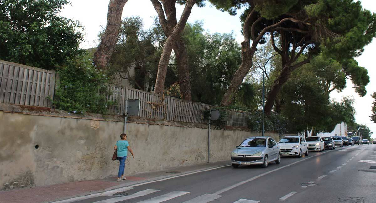 Zona del murete en el que se intervendrá - Ayto.