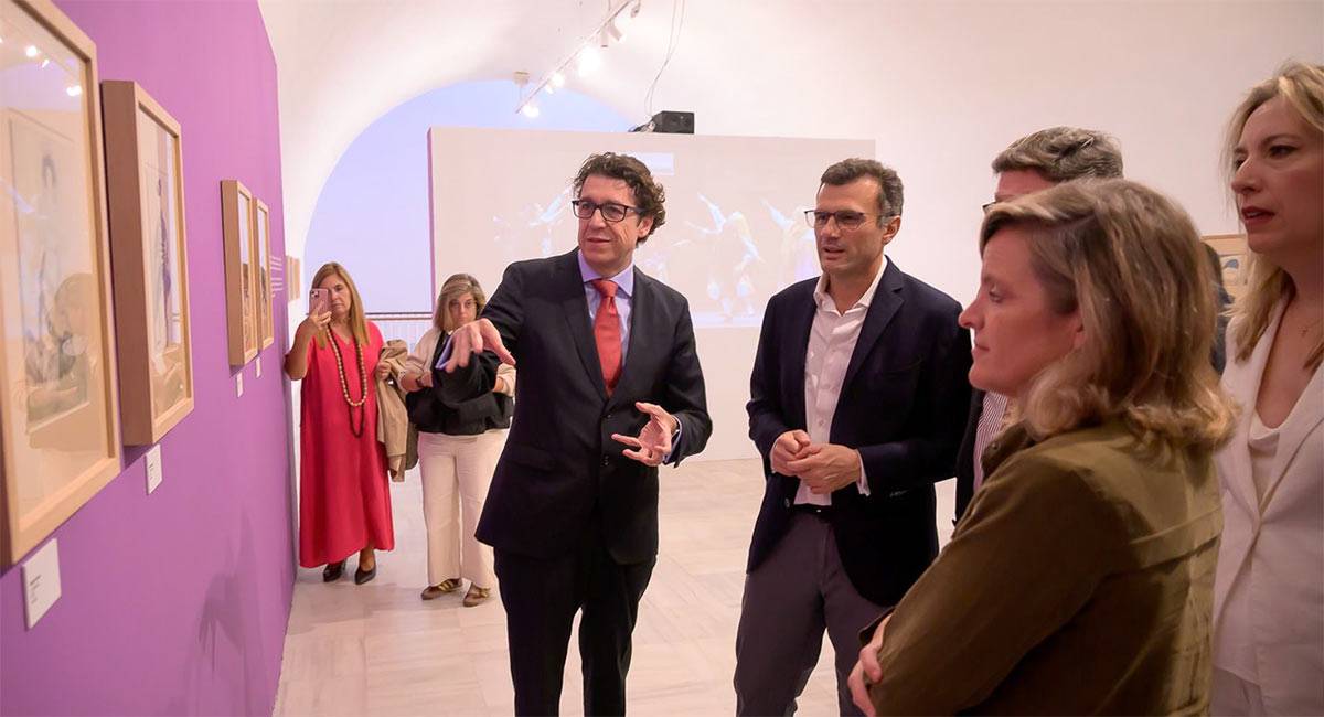 Visita inaugural a la muestra en el ECCO - Ayto.